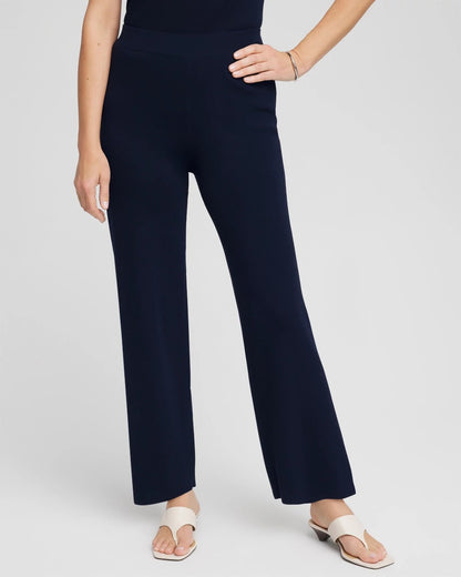 Chico's Top Pick - Travelers™ Sweater Knit Wide-Leg Pants Travelers India Ink