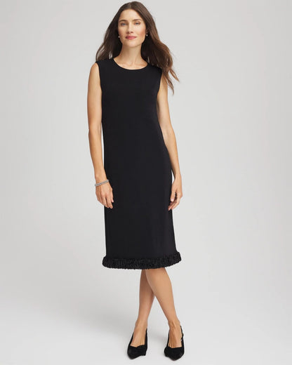 Chico's Popular - Travelers™ Fringe Hem Tank Dress Travelers Black