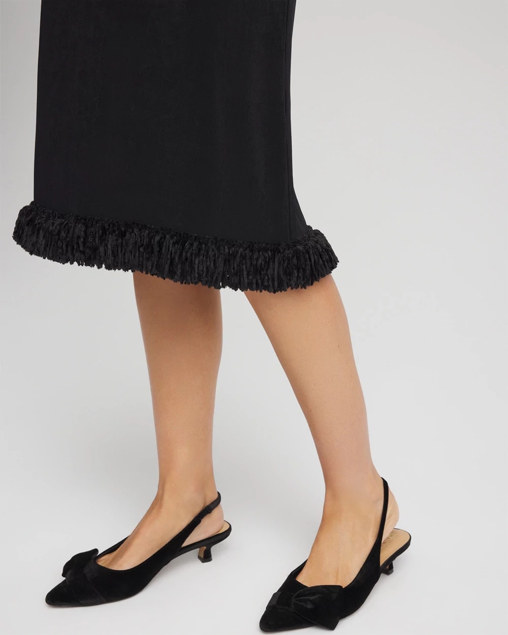 Chico's Popular - Travelers™ Fringe Hem Tank Dress Travelers Black