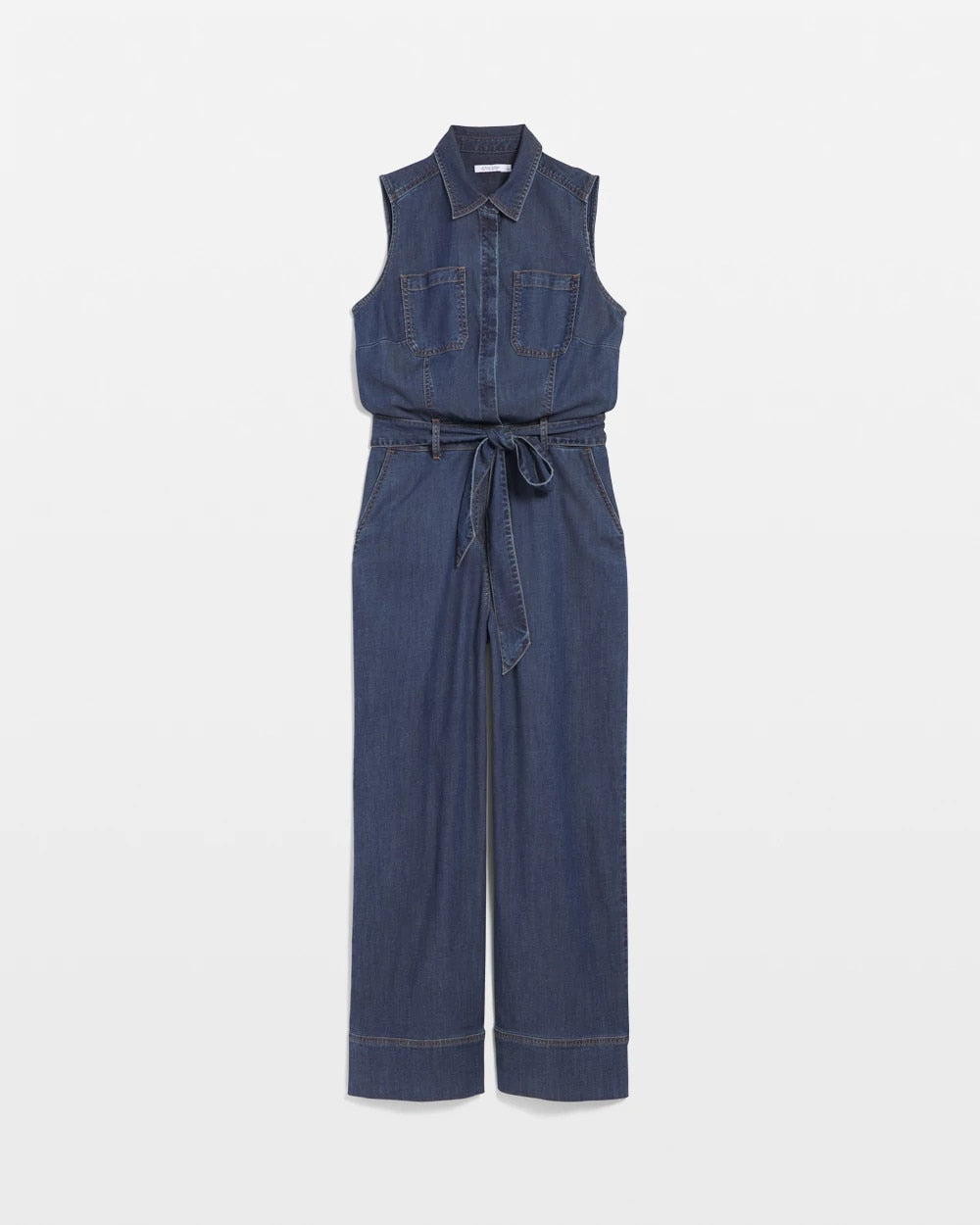 Chico's Smart Buy - Denim Wide-Leg Jumpsuit Biscayne Blue