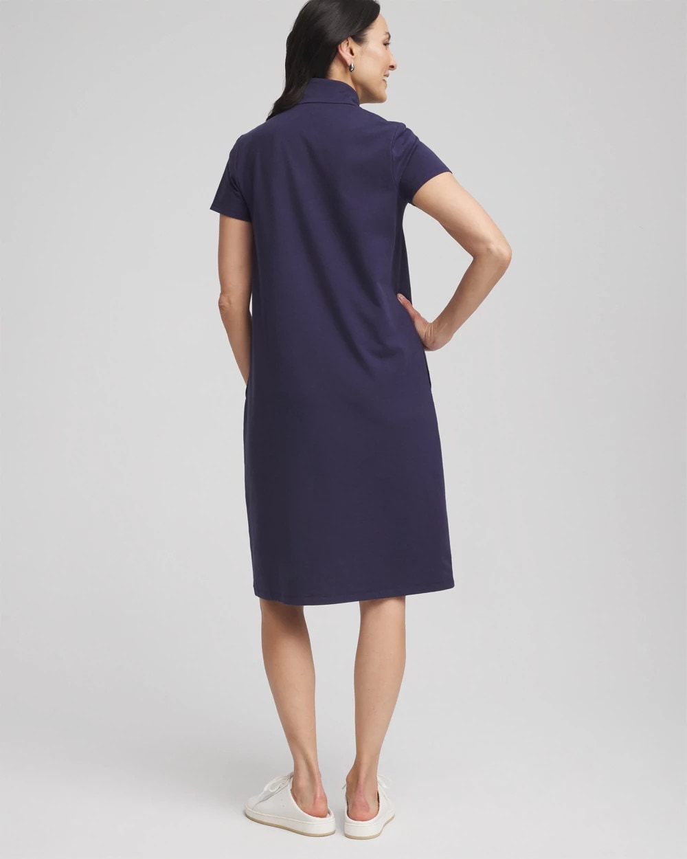 Chico's Best Seller - Zenergy® UPF Half-Zip Dress Passport Blue