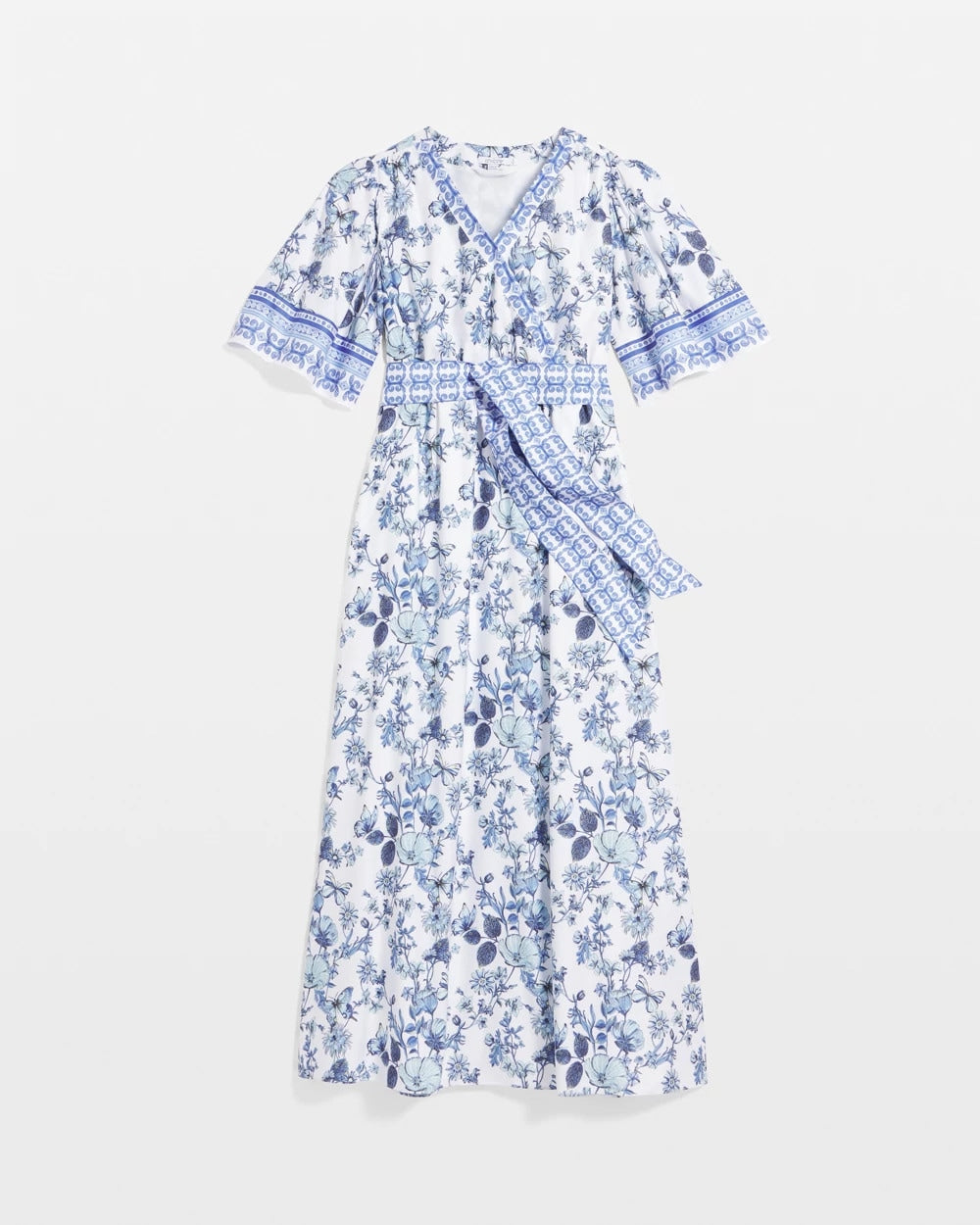 Chico's Value - Surplice Matte Satin Maxi Dress Alabaster