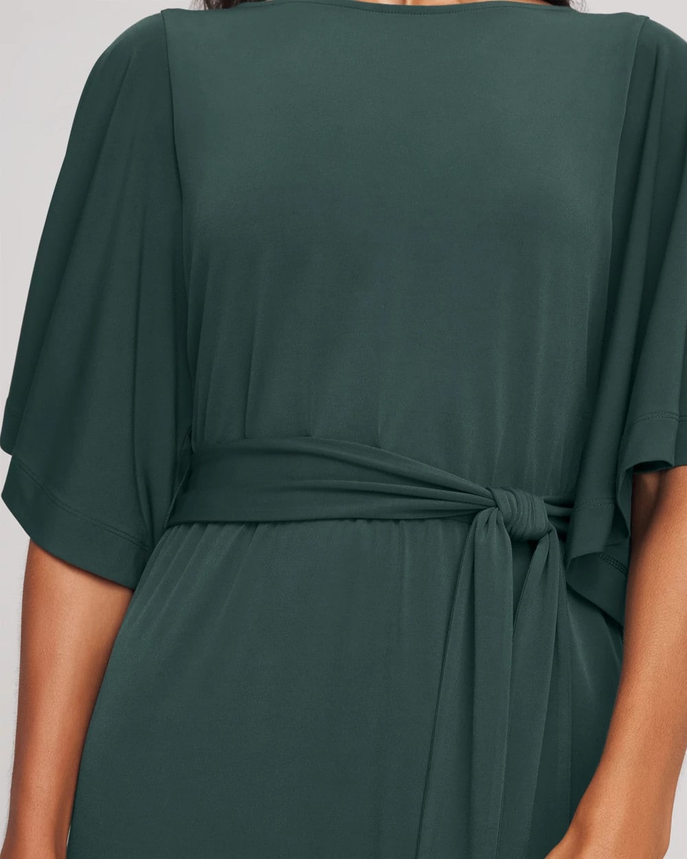 Chico's Best Price - Belted Flutter-Sleeve Maxi Dress Darkest Spruce