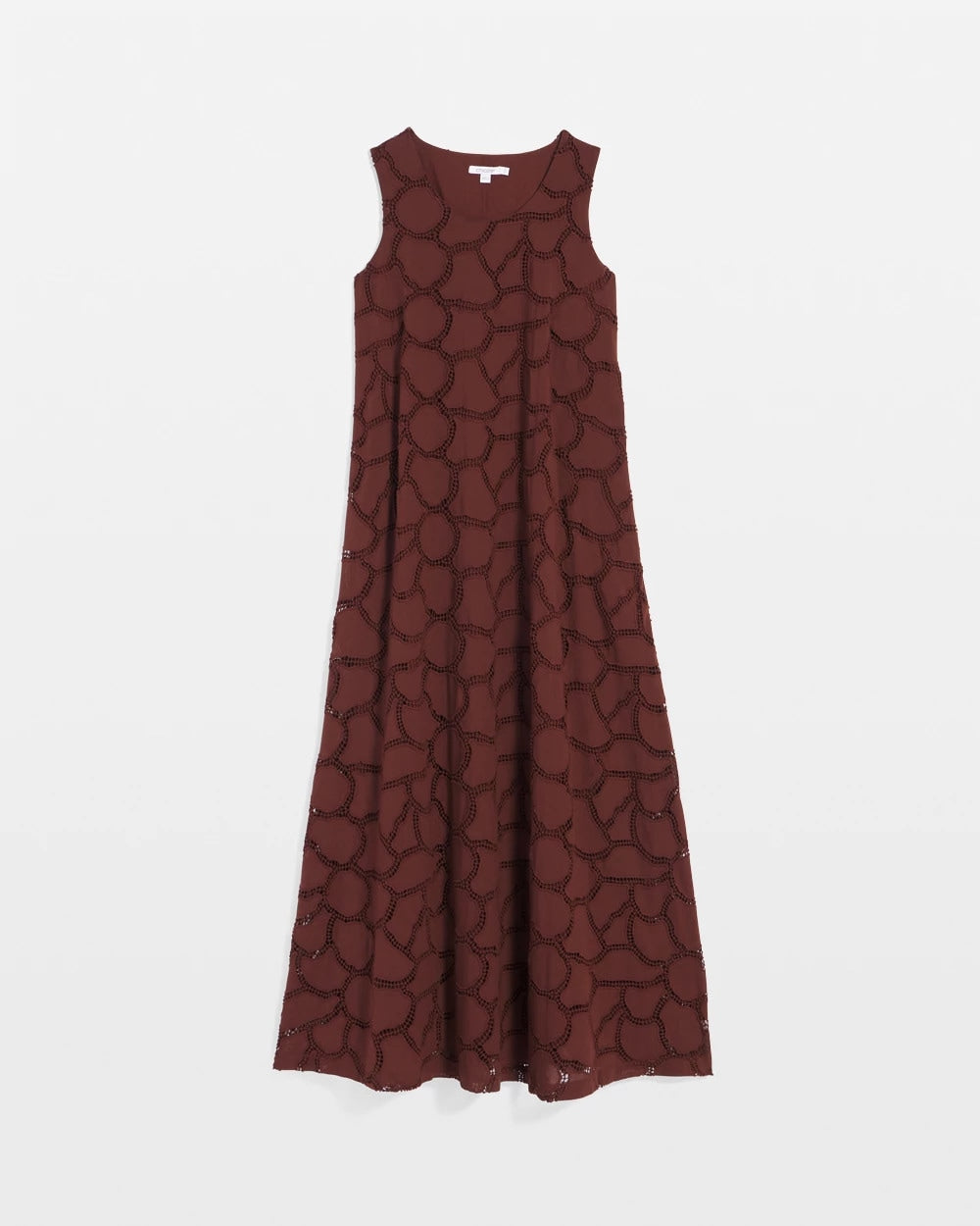 Chico's Deals - Eyelet Cutout Maxi Tank Dress Cacao