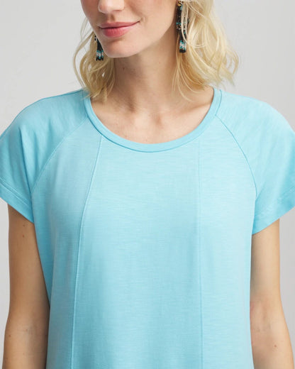 Chico's Deals - Short-Sleeved Maxi Dress Paradiso Blue