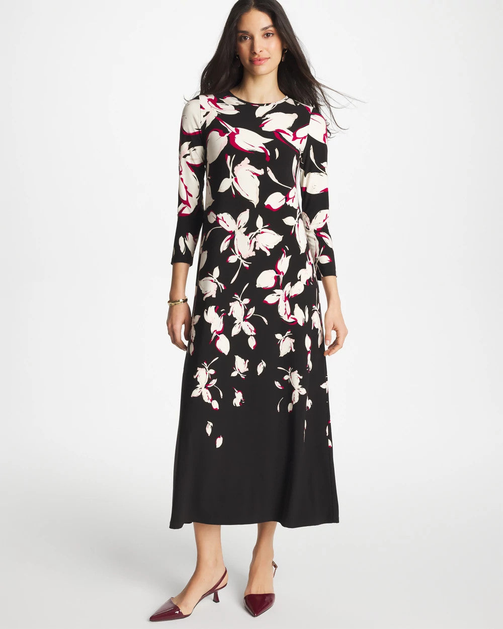 Chico's Essential - Column Knit Maxi Dress Black