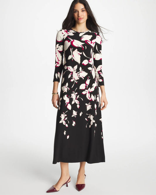 Chico's Essential - Column Knit Maxi Dress Black
