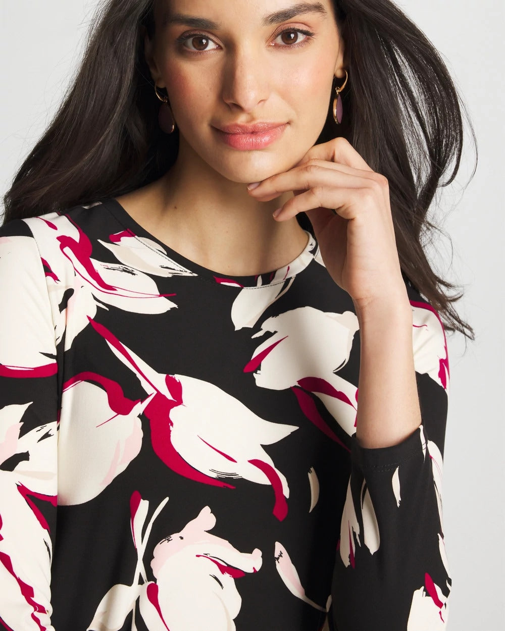 Chico's Essential - Column Knit Maxi Dress Black