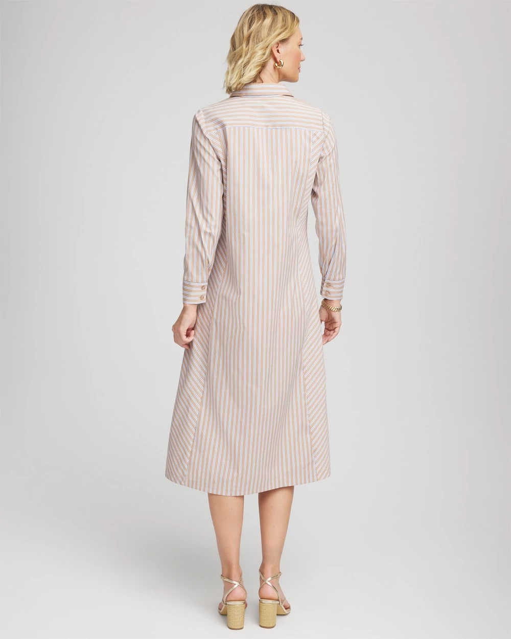 Chico's Best Price - Vanilla Chai Striped Shirtdress Vanilla Chai