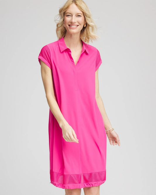 Chico's Best Price - Zenergy® UPF Mesh-Trim Bungee Dress Crushed Berries
