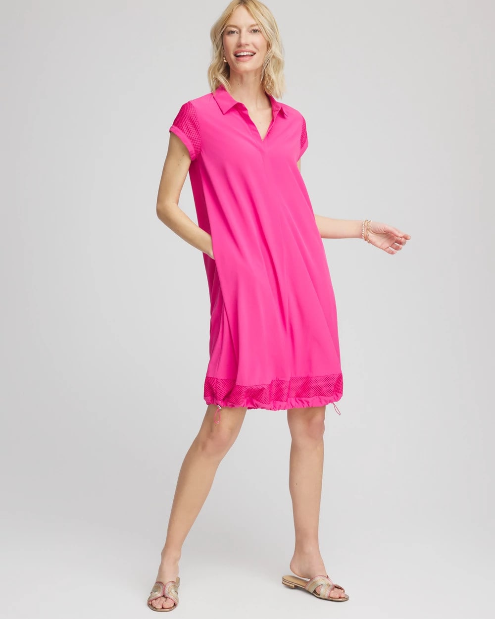Chico's Best Price - Zenergy® UPF Mesh-Trim Bungee Dress Crushed Berries
