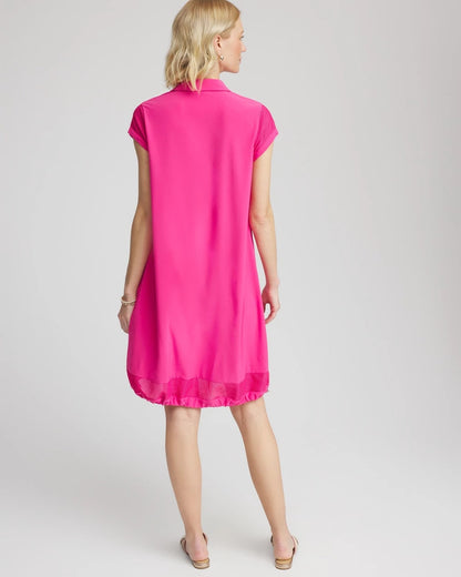 Chico's Best Price - Zenergy® UPF Mesh-Trim Bungee Dress Crushed Berries