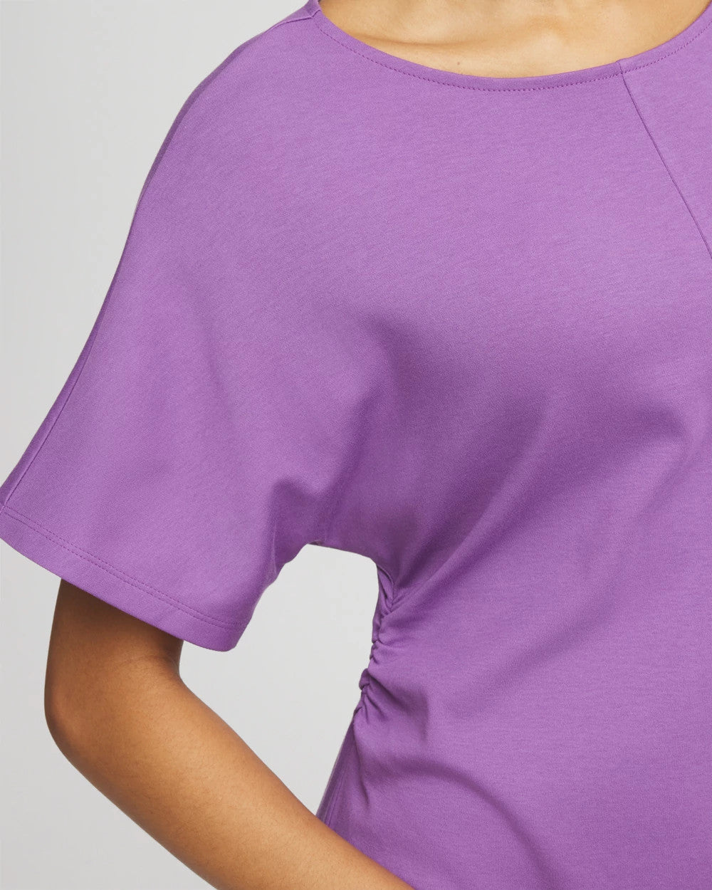 Chico's Premium - Fit and Flare Cinched Waist Dress Plum Shade