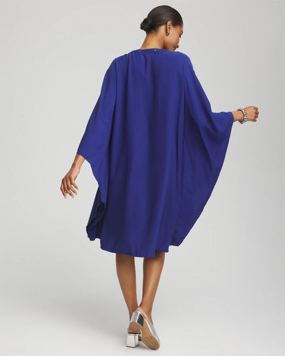 Chico's Featured - Embellished Kaftan Dress Blue Casa
