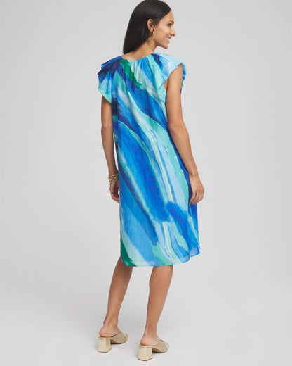 Chico's Everyday - Cotton-Silk Voile Popover Dress Multi