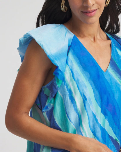Chico's Everyday - Cotton-Silk Voile Popover Dress Multi