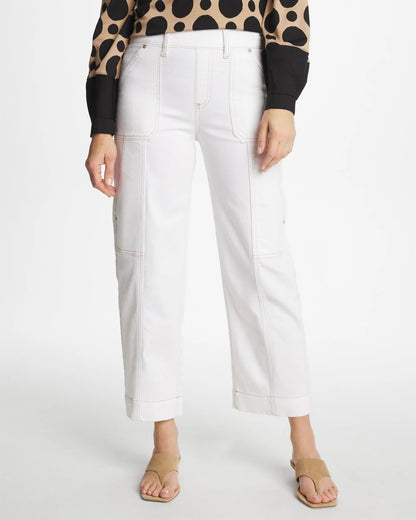 Chico's Essential - Utility Wide Pull-On Crop Jeans Alabaster