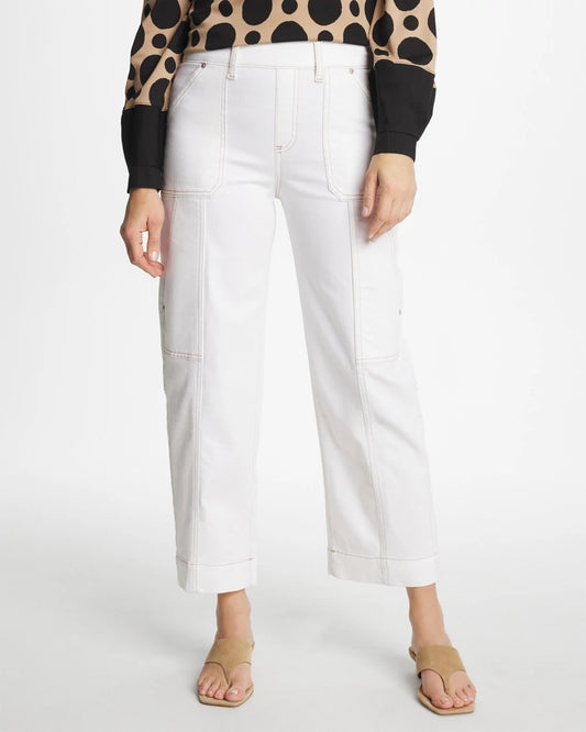 Chico's Essential - Utility Wide Pull-On Crop Jeans Alabaster