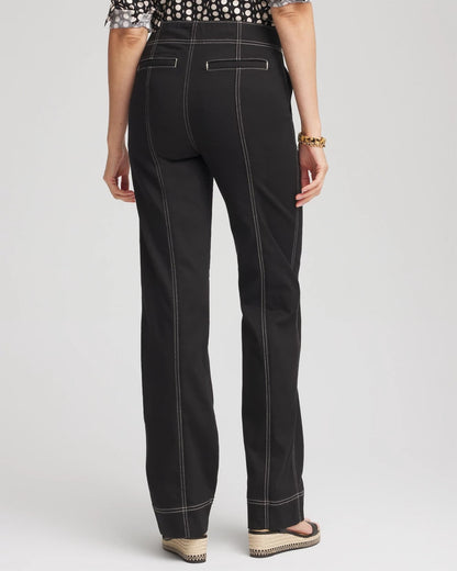Chico's Great Value - Pull-On Wide-Leg Jeans Black