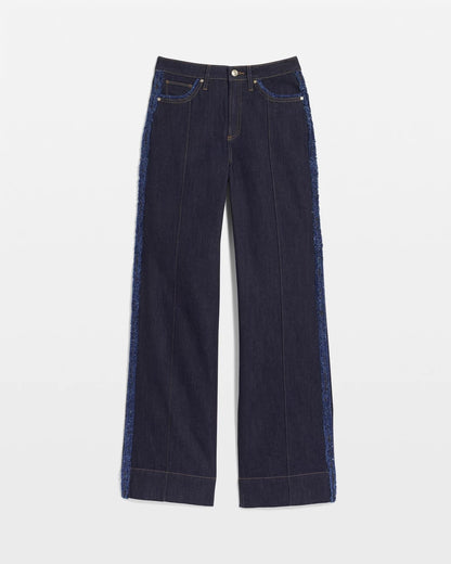 Chico's Deals - Frayed High-Rise Wide-Leg Jeans Cedar Rinse