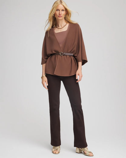 Chico's Essential - Pull-On Slim Bootcut Jeggings Cocoa Bean