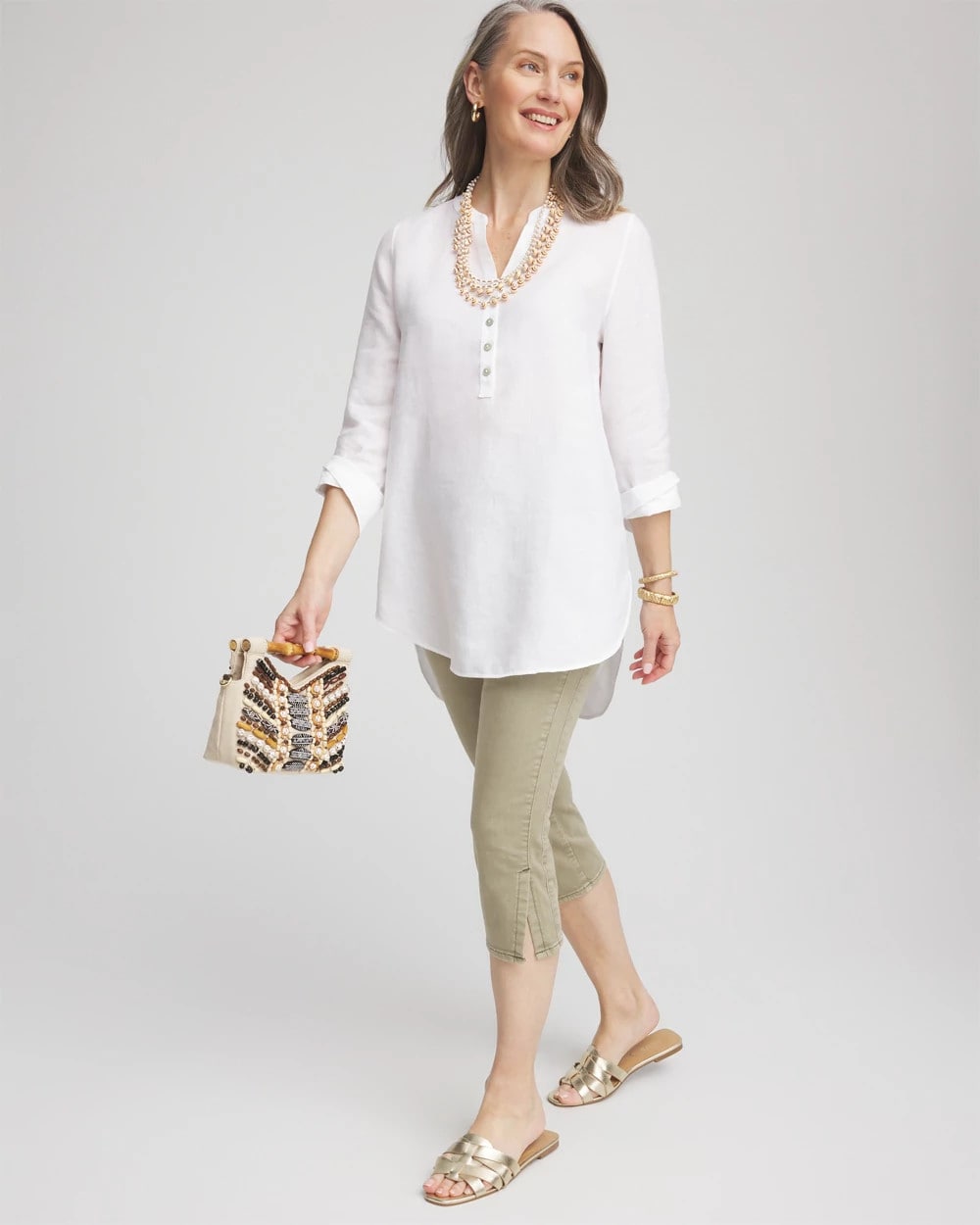 Chico's Customer Favorite - 19" Pull-on Capri Jeans Washed Sage