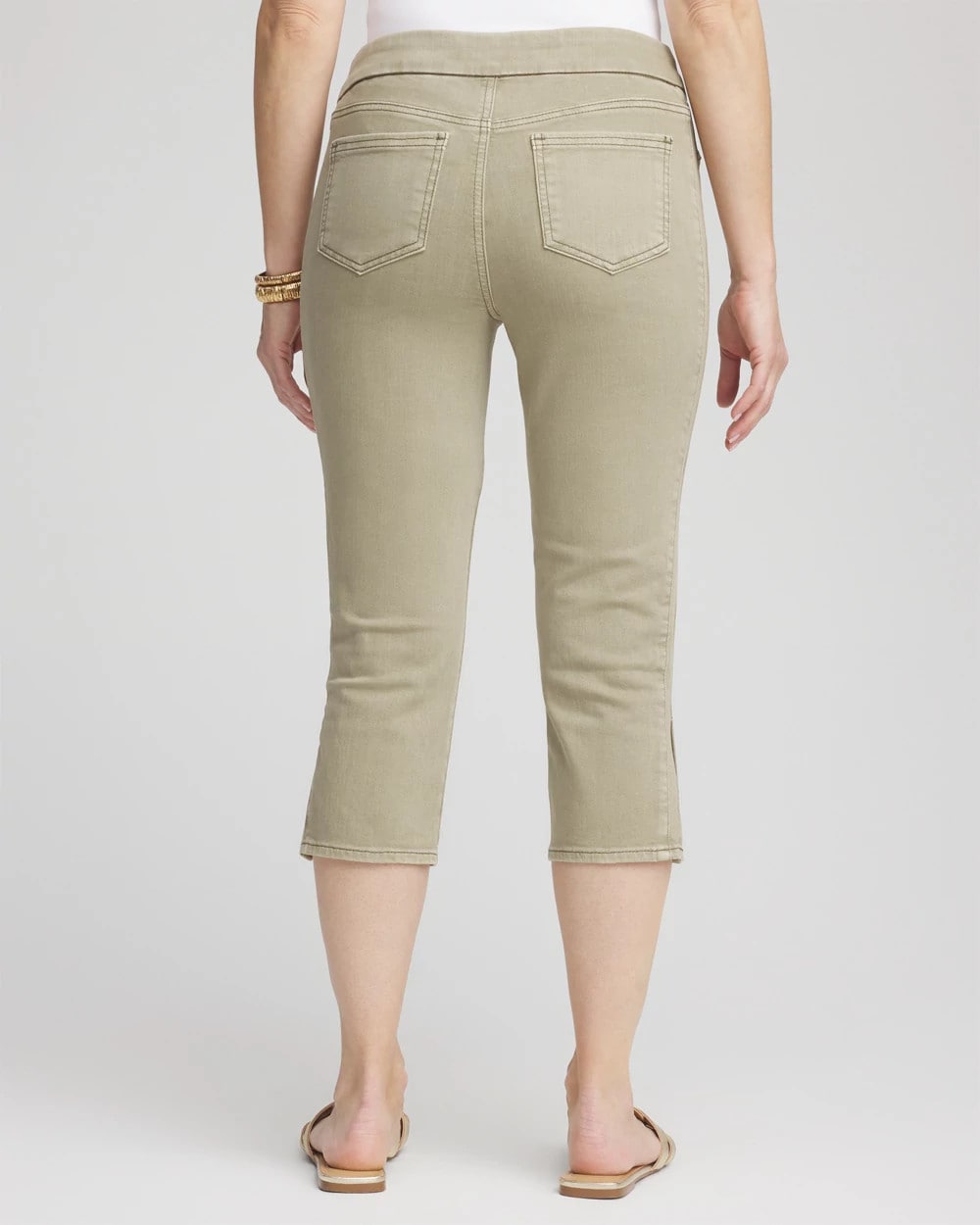 Chico's Customer Favorite - 19" Pull-on Capri Jeans Washed Sage
