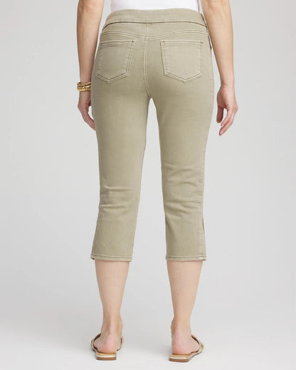 Chico's Customer Favorite - 19" Pull-on Capri Jeans Washed Sage