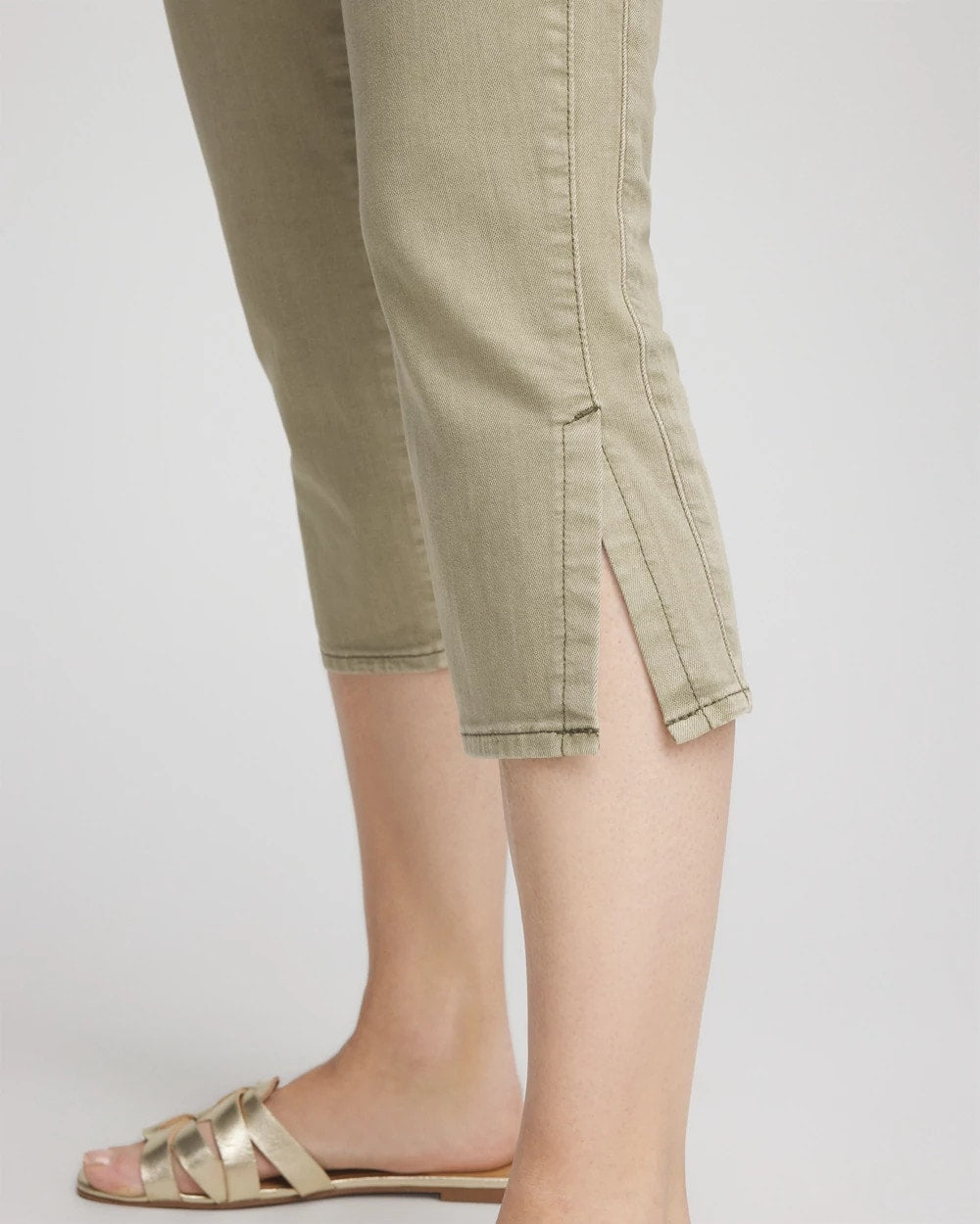 Chico's Customer Favorite - 19" Pull-on Capri Jeans Washed Sage