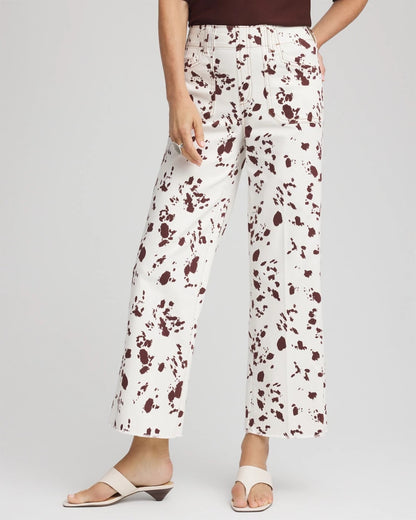 Chico's Trending - Pampas Pony Pull on Wide Crop Ecru