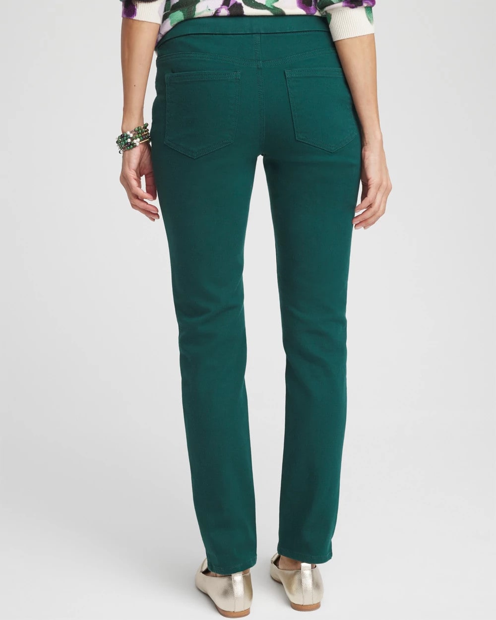 Chico's Premium - Denim Pull-On Jeggings Enchanted Forest