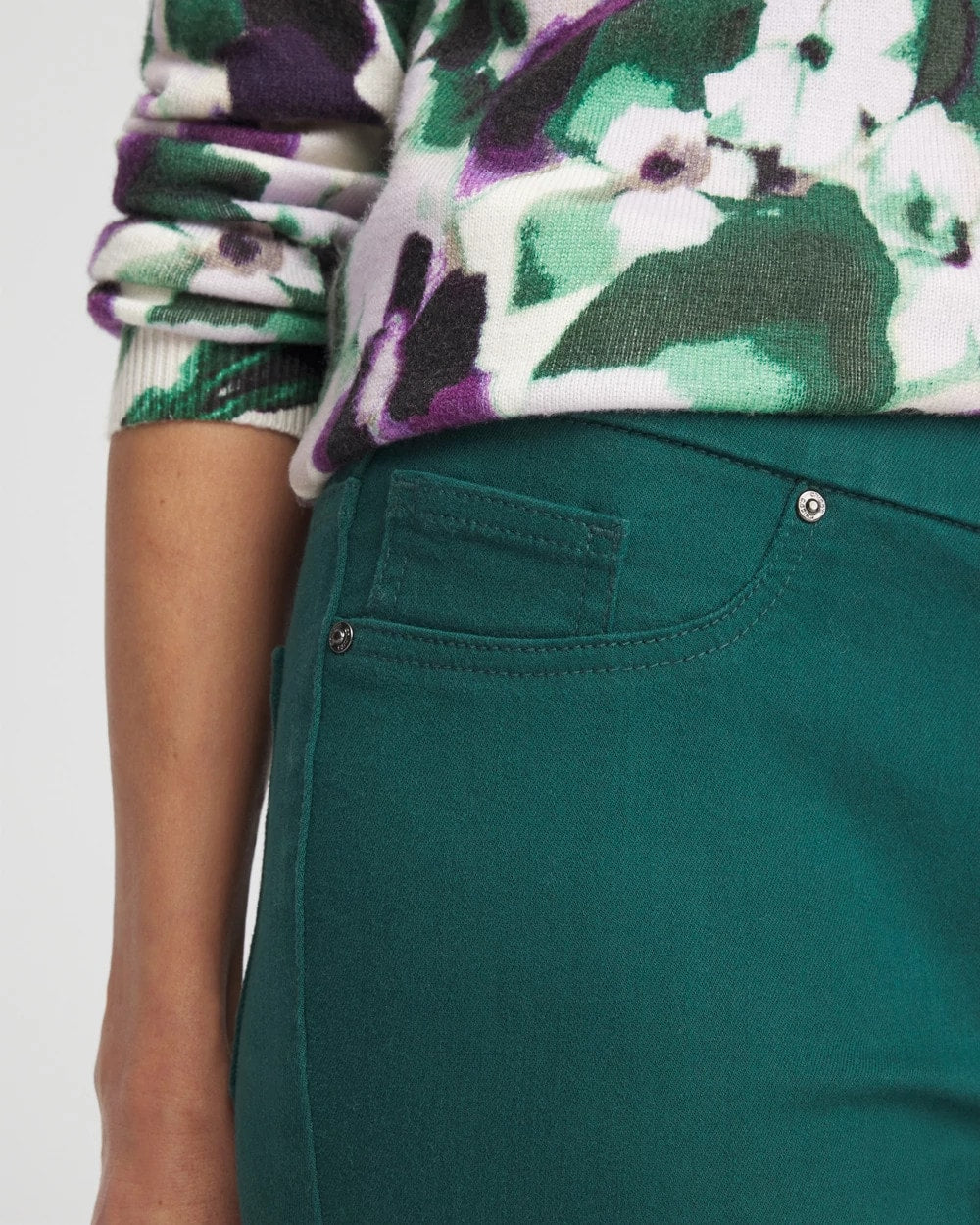 Chico's Premium - Denim Pull-On Jeggings Enchanted Forest
