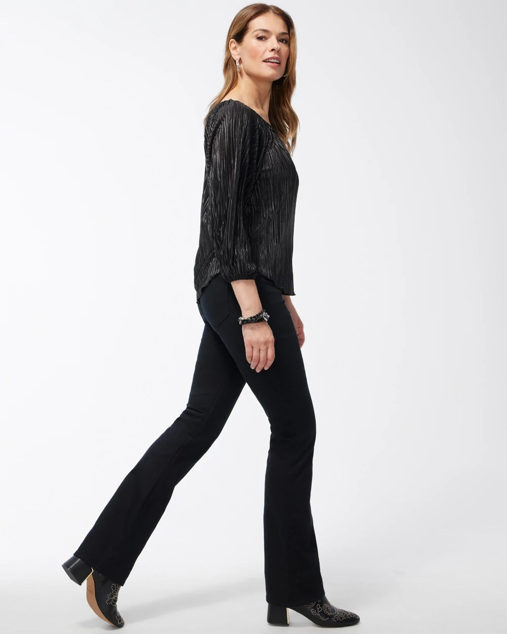 Chico's Hot Sale - Black Pull-on Bootcut Jeggings Black
