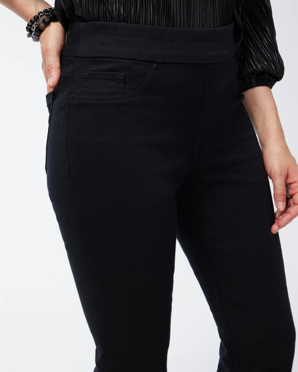 Chico's Hot Sale - Black Pull-on Bootcut Jeggings Black