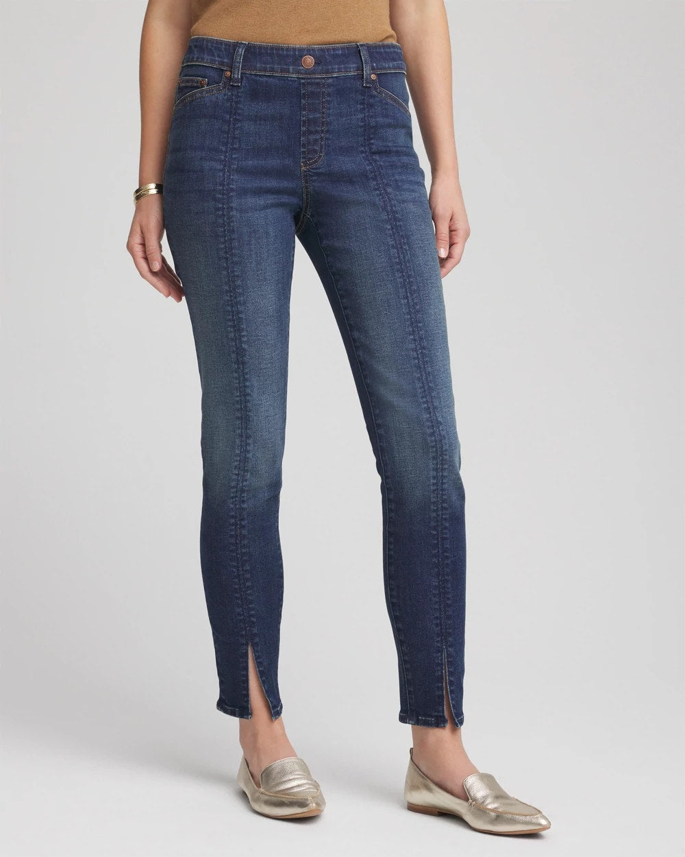 Chico's Trusted - Pull-On Slim Ankle Jeggings Estero Indigo