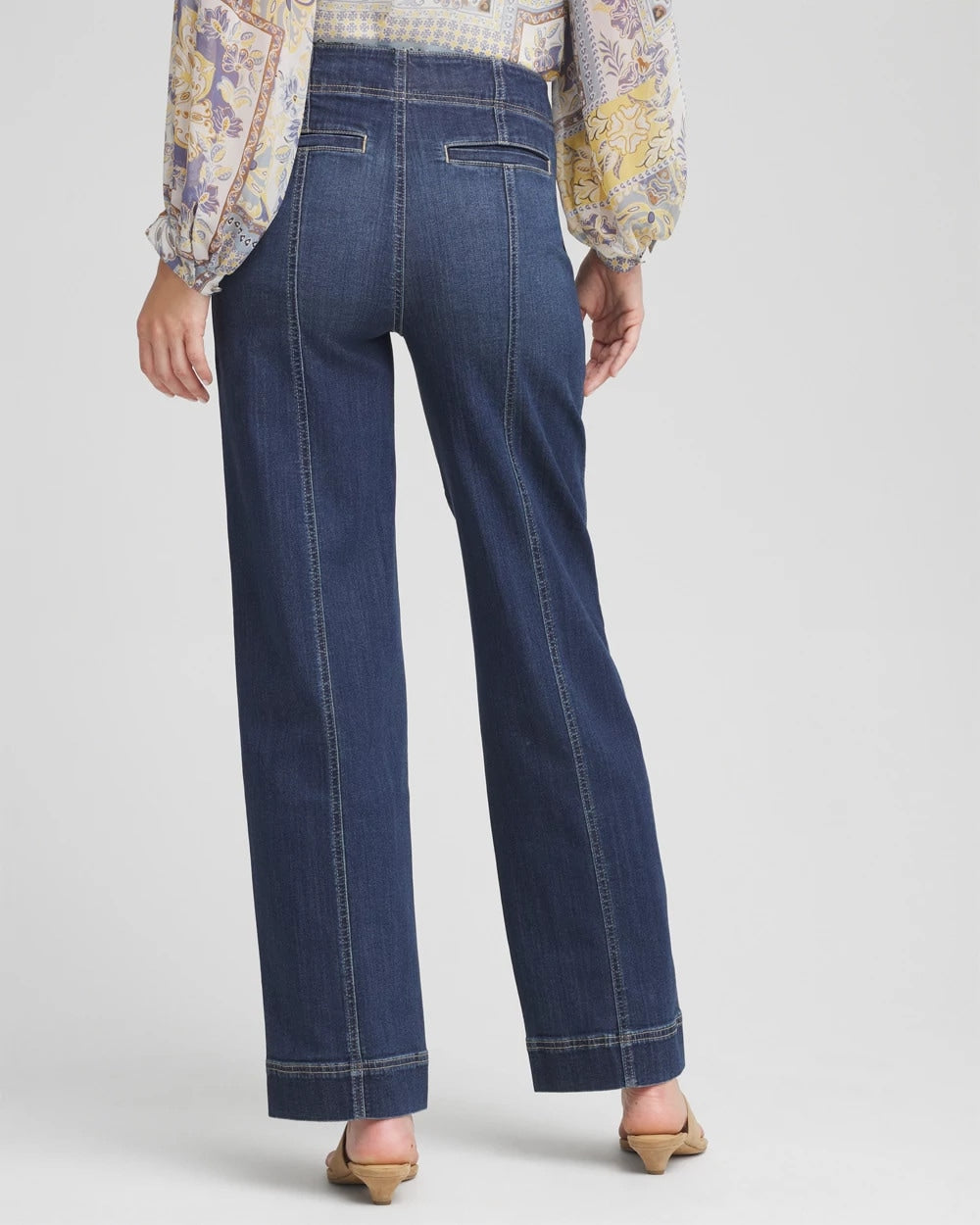 Chico's Value - Pull-On Wide-Leg Jeans Alora Indigo