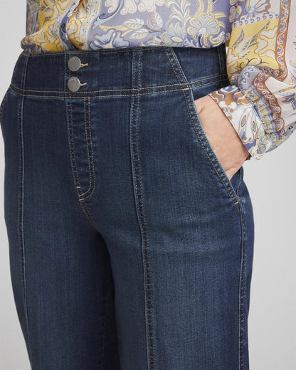 Chico's Value - Pull-On Wide-Leg Jeans Alora Indigo