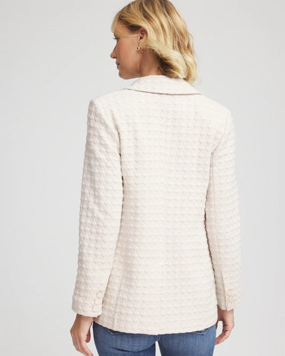 Chico's Value - Textured Knit Blazer Smokey Taupe