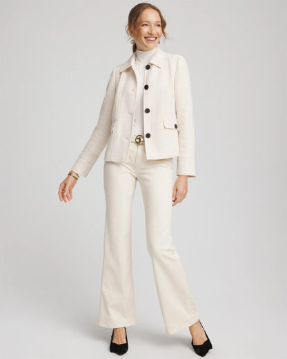 Chico's Best Seller - Bouclé Chore Jacket English Cream