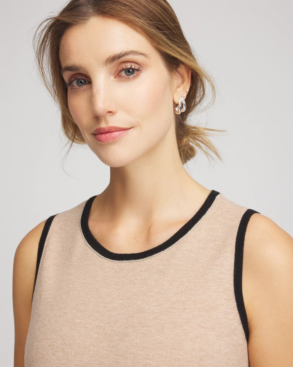 Chico's New - Zenergy® Luxe Cashmere-Blend Tank Champagne Fizz