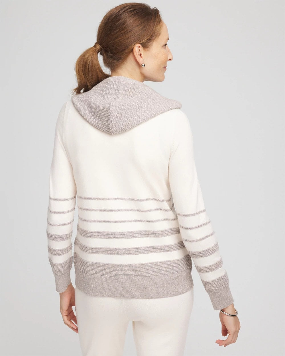 Chico's Best Price - Zenergy® Luxe Metallic Striped Sweater English Cream