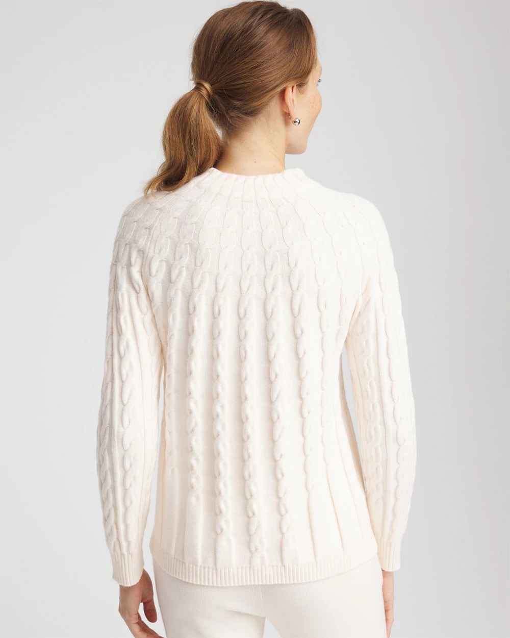 Chico's Customer Favorite - Zenergy® Luxe Cable Sweater English Cream