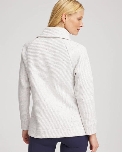 Chico's Popular - Zenergy® Textured Rib Tunic Light Heather Gray