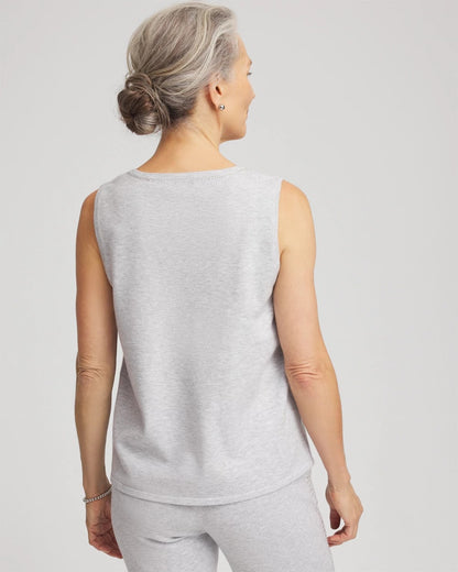 Chico's Recommended - Zenergy® Luxe Diamante Tank Frosted Gray Heather