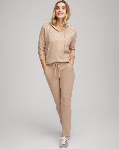 Chico's Signature - Zenergy® Luxe Embroidered Pullover Sweater Champagne Fizz
