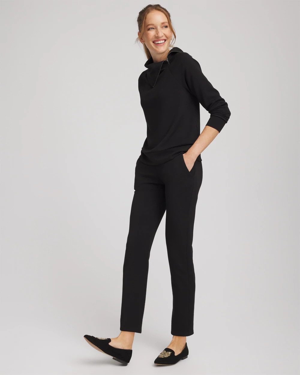 Chico's Featured - Zenergy® Soft Popover Top Black