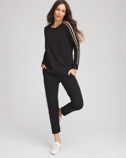 Chico's Deals - Zenergy® Lattice-Trim Pullover Top Black