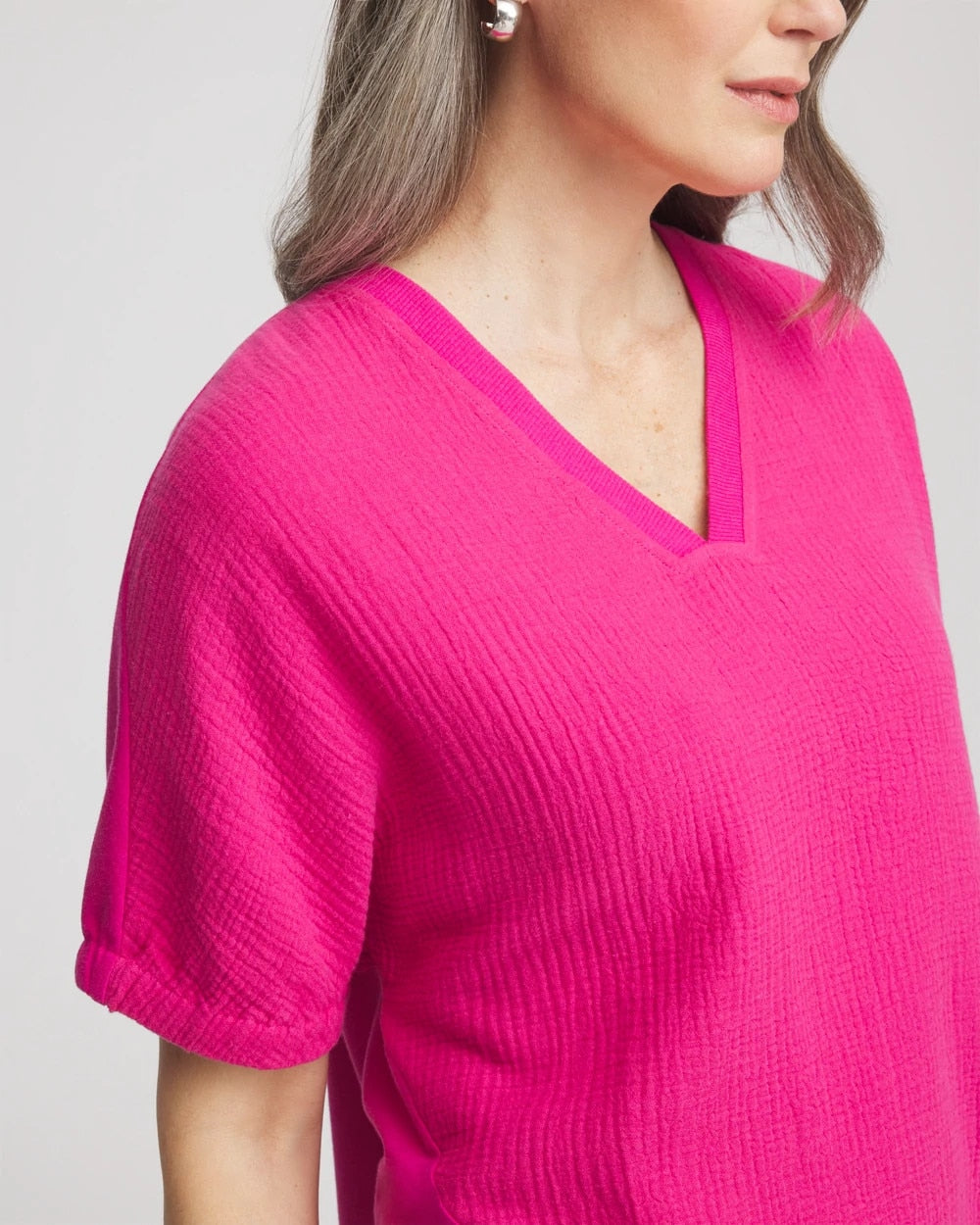 Chico's Smart Buy - Zenergy® Gauze Lounge Shirt Crushed Berries