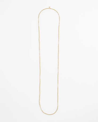 Chico's Popular - Long Goldtone Seed Bead Necklace Gold