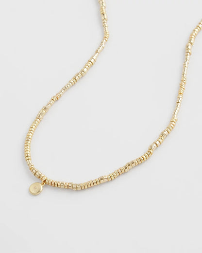 Chico's Popular - Long Goldtone Seed Bead Necklace Gold